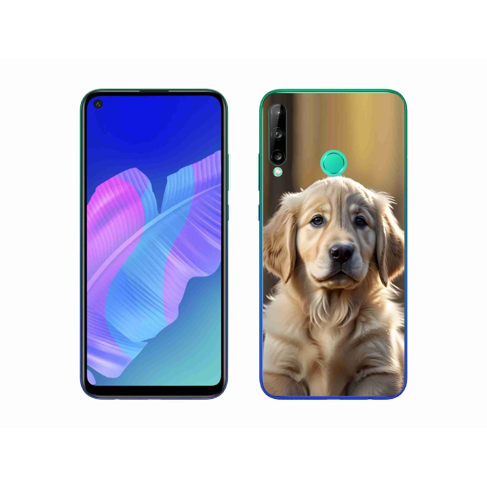 mmCase gél tok a Huawei P40 Lite E-hez – aranyos arany retriever