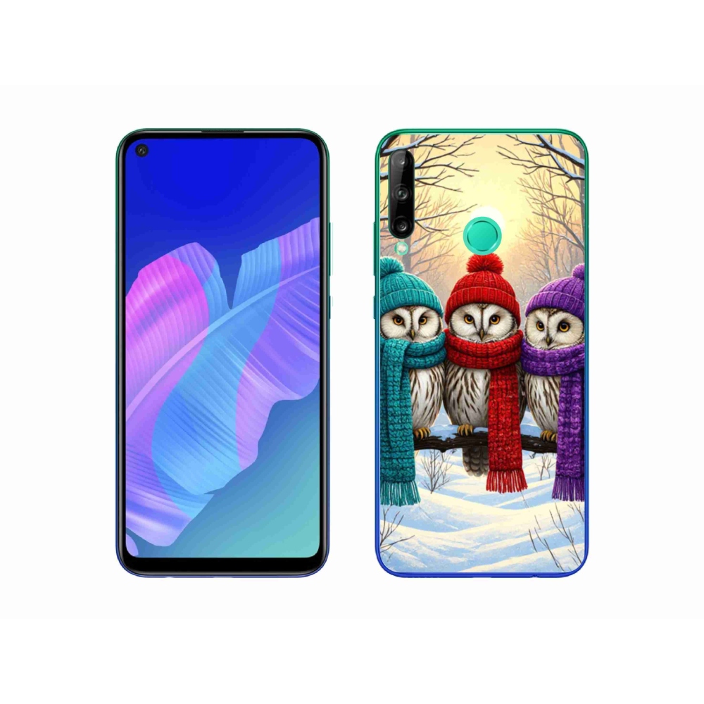 Gél borítás mmCase a Huawei P40 Lite E számára - bagoly barátok