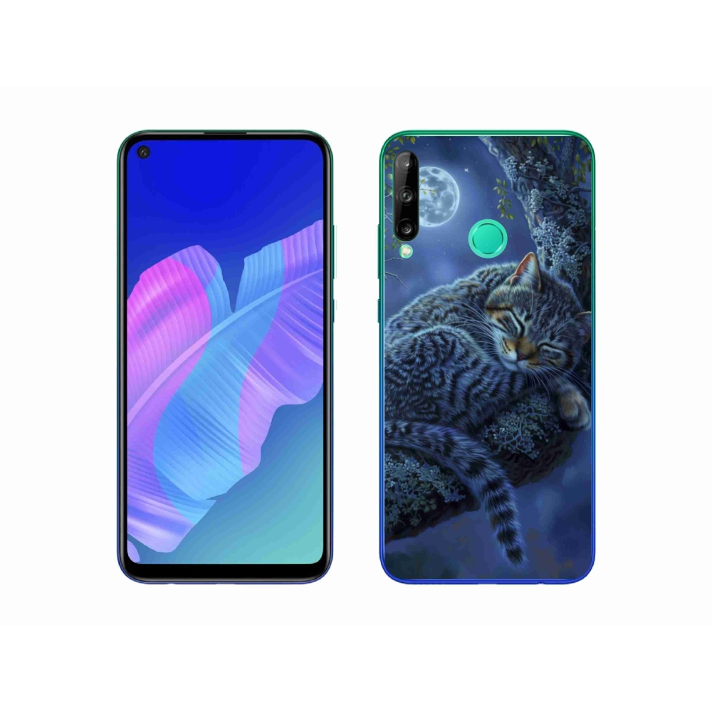 Gél borító mmCase a Huawei P40 Lite E - alvó macska számára