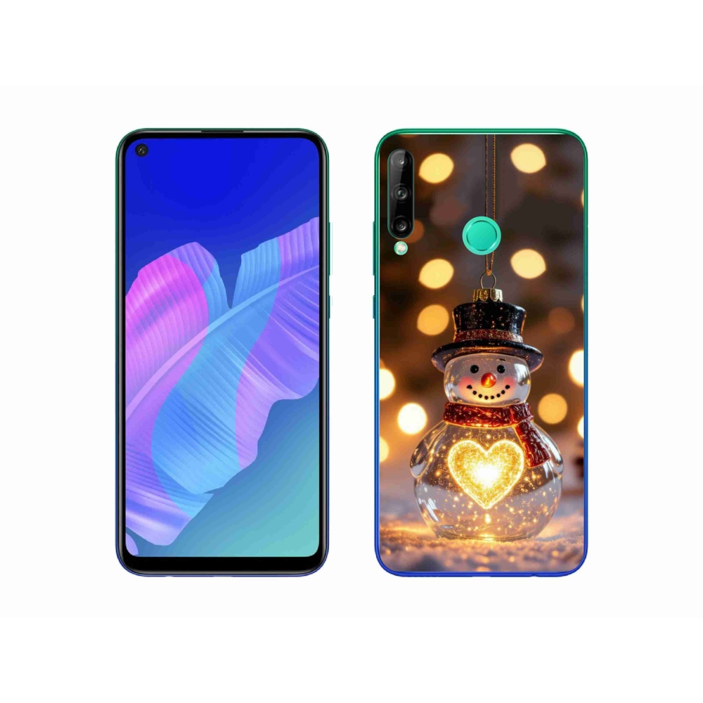 mmCase gél tok a Huawei P40 Lite E-hez – világító karácsonyi hóember