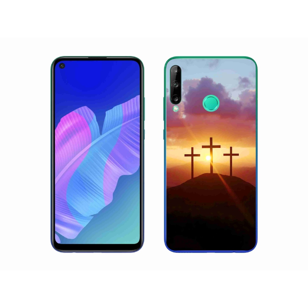 Gél borítás mmCase a Huawei P40 Lite E számára - három kereszt