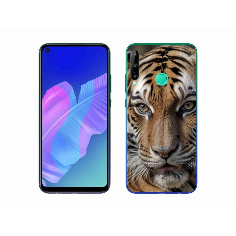 Gél borítás mmCase a Huawei P40 Lite E számára - tigris nézet
