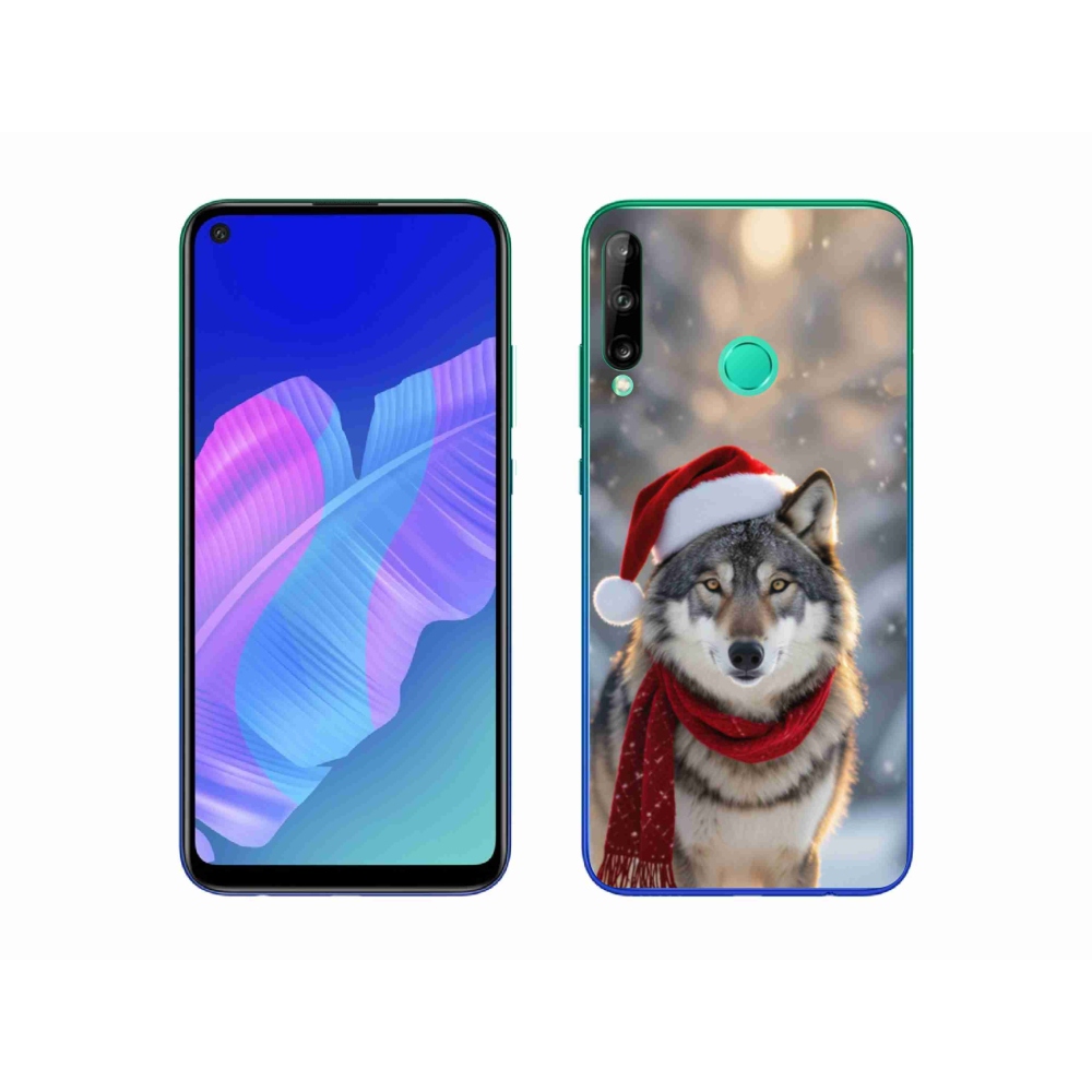 Gél borítás mmCase a Huawei P40 Lite E számára - Karácsonyi farkas