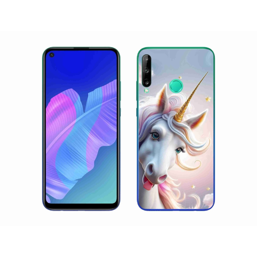 mmCase gél tok a Huawei P40 Lite E-hez – vidám egyszarvú