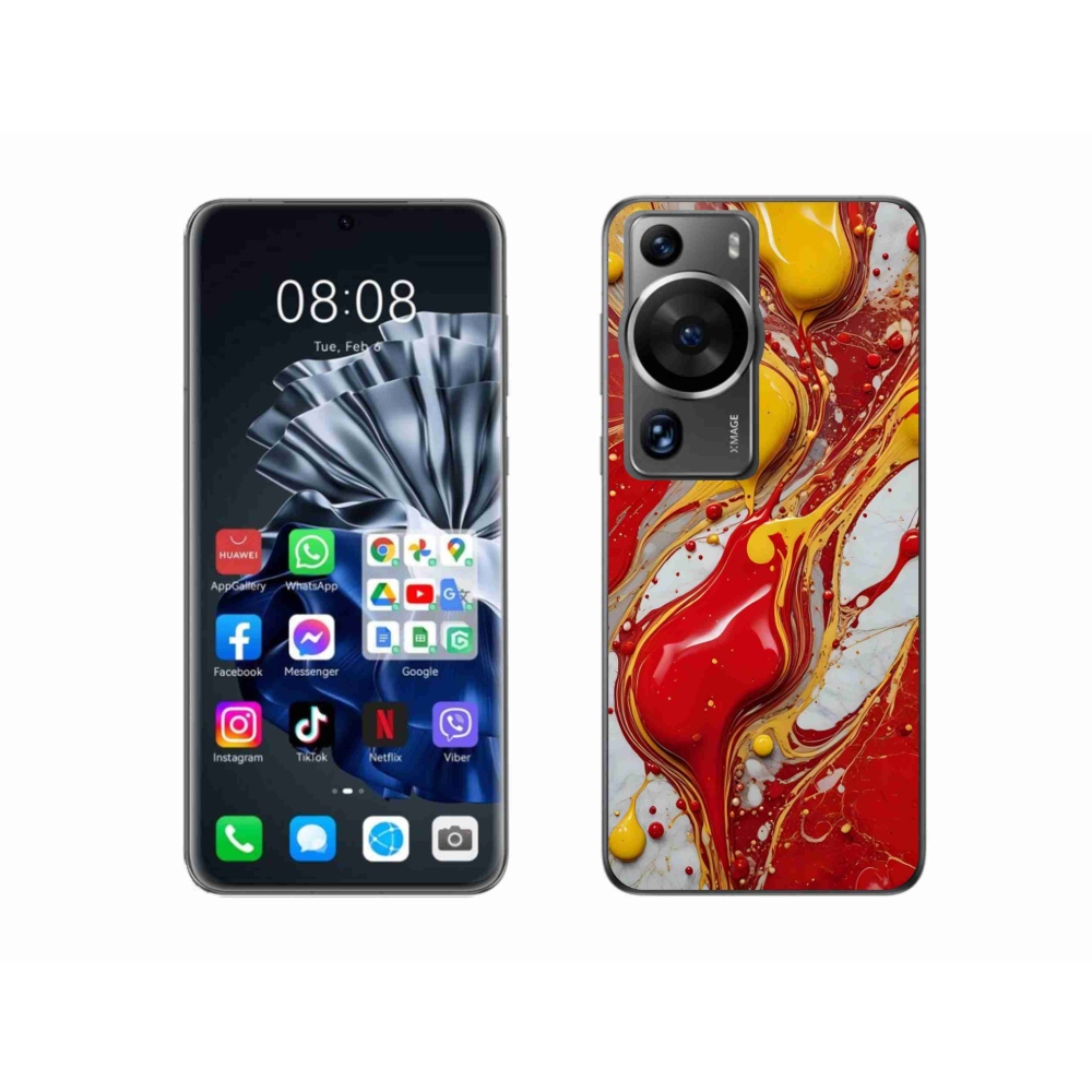 Gél borítás mmCase a Huawei P60 Pro készülékhez - absztrakt motívum 42