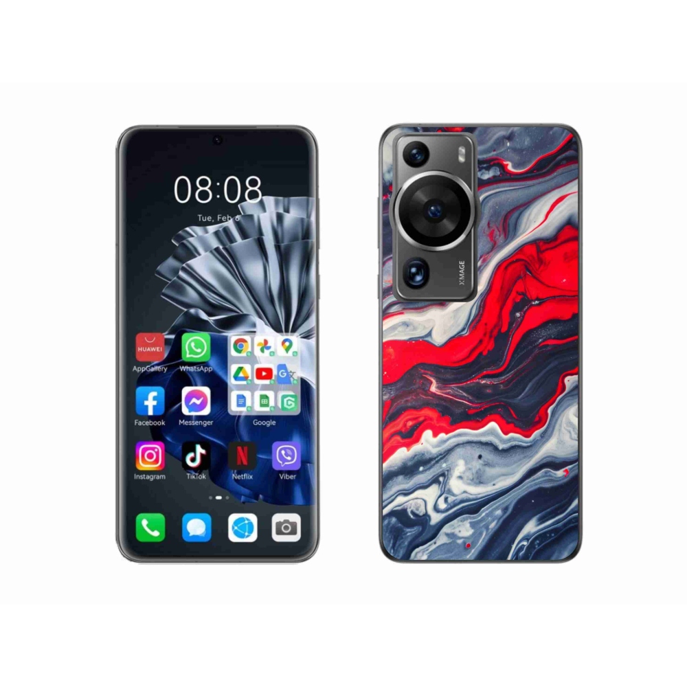 Gél borítás mmCase a Huawei P60 Pro számára - absztrakt motívum 59