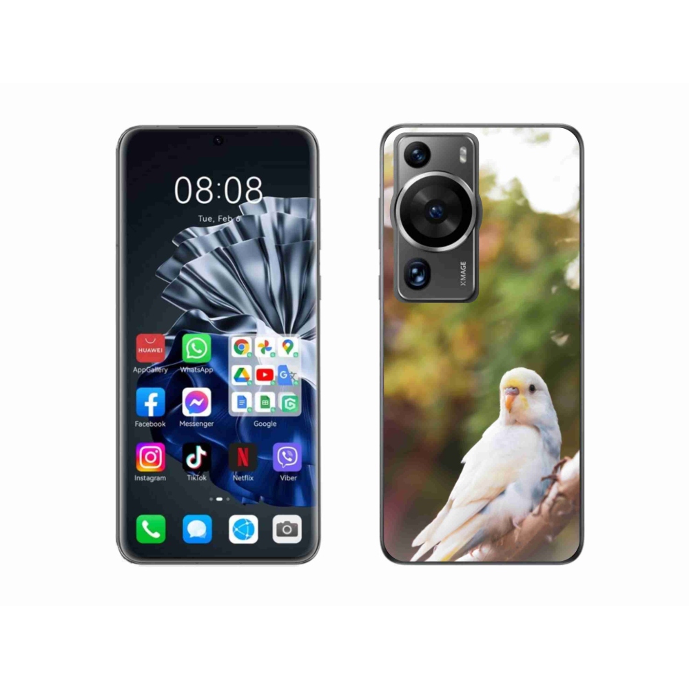 Zselés borítás mmCase a Huawei P60 Pro készülékhez - andulka fehér