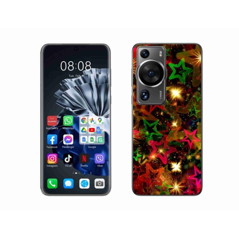 Gél borítás mmCase a Huawei P60 Pro készülékhez - színes csillagok