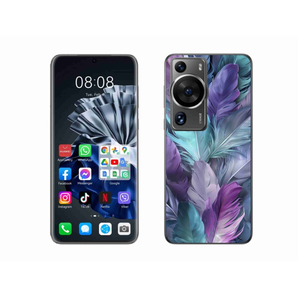 Gél borítás mmCase a Huawei P60 Pro készülékhez - színes toll 2