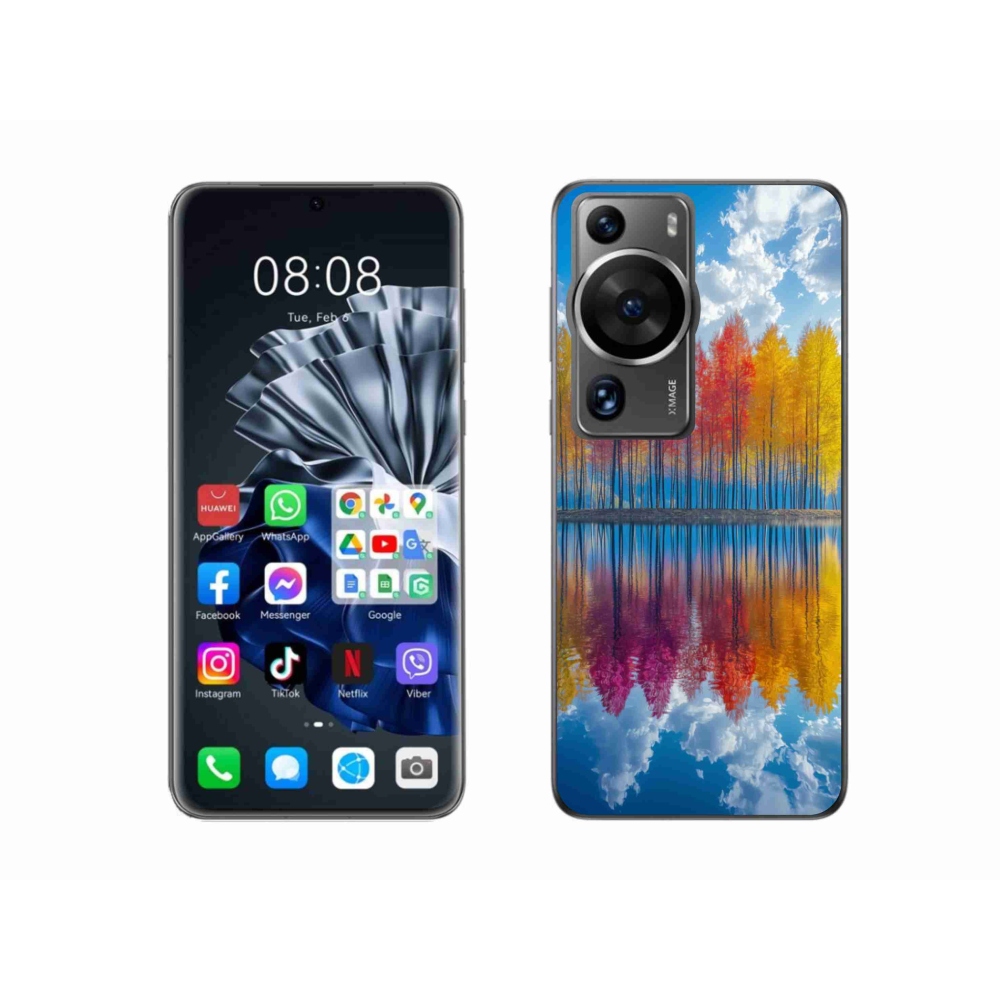 Gél borító mmCase a Huawei P60 Pro - színes fák