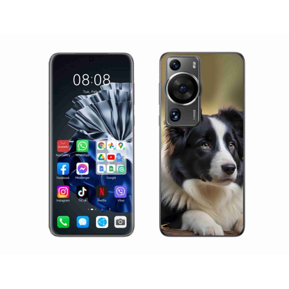 mmCase gél tok a Huawei P60 Pro-hoz – border collie 2