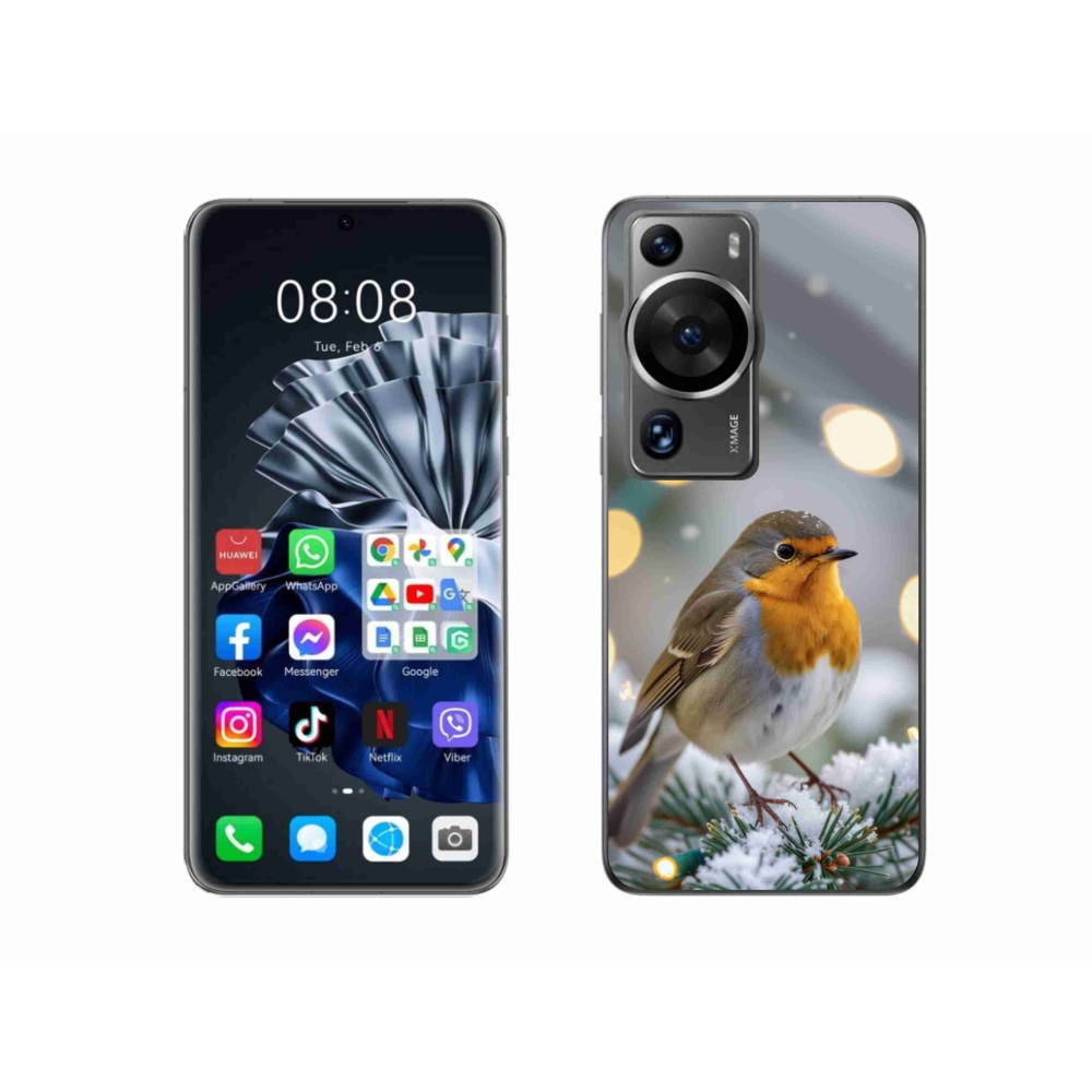 mmCase gél tok a Huawei P60 Pro-hoz – téli piros