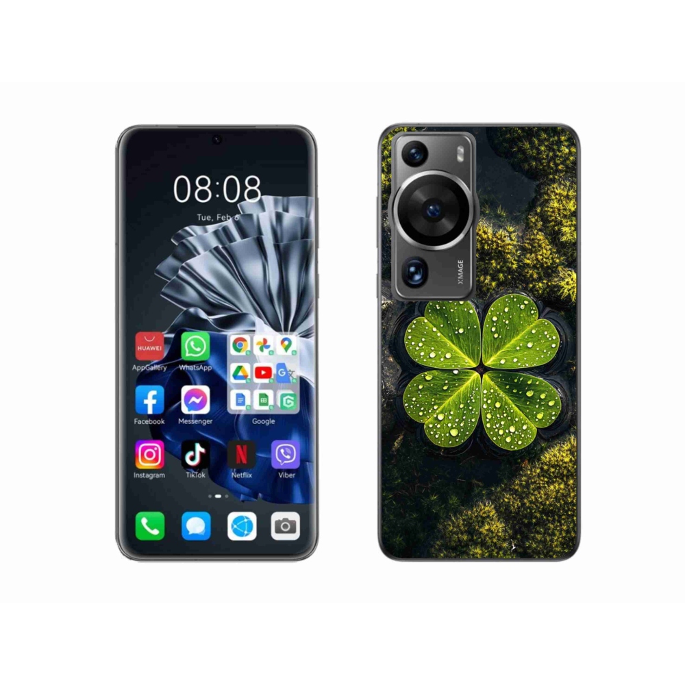 Gél borítás mmCase a Huawei P60 Pro készülékhez - négylevelű lóhere