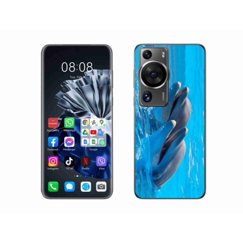 Gél borítás mmCase a Huawei P60 Pro készülékhez - delfinek