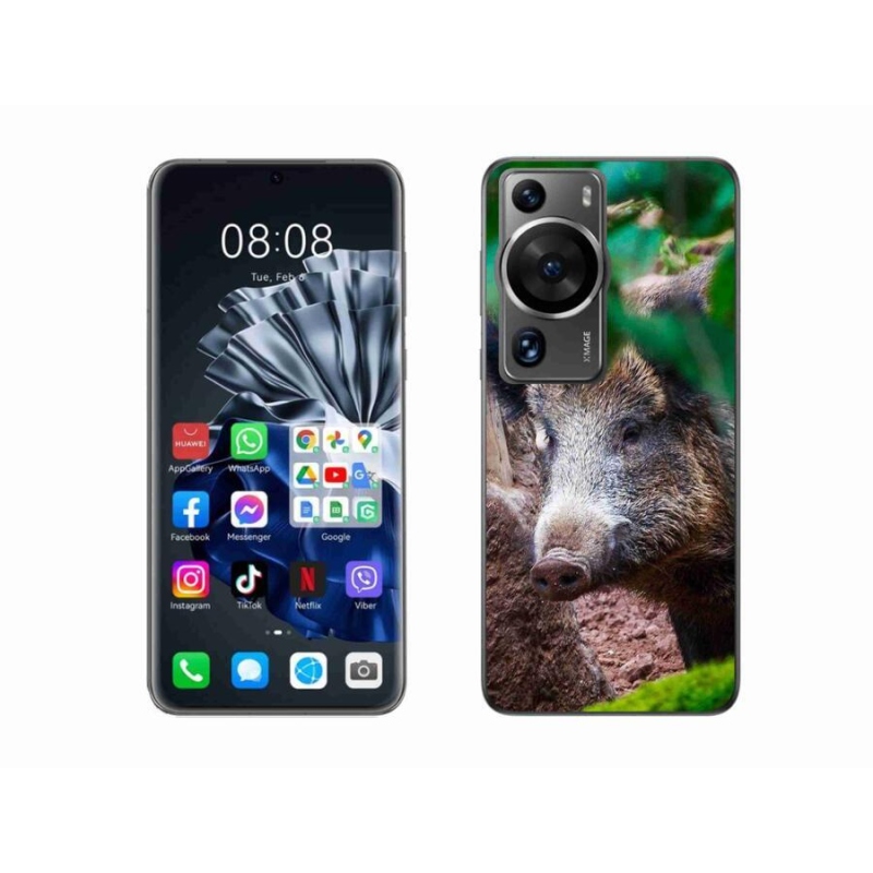 Gél borítás mmCase a Huawei P60 Pro számára - vaddisznó