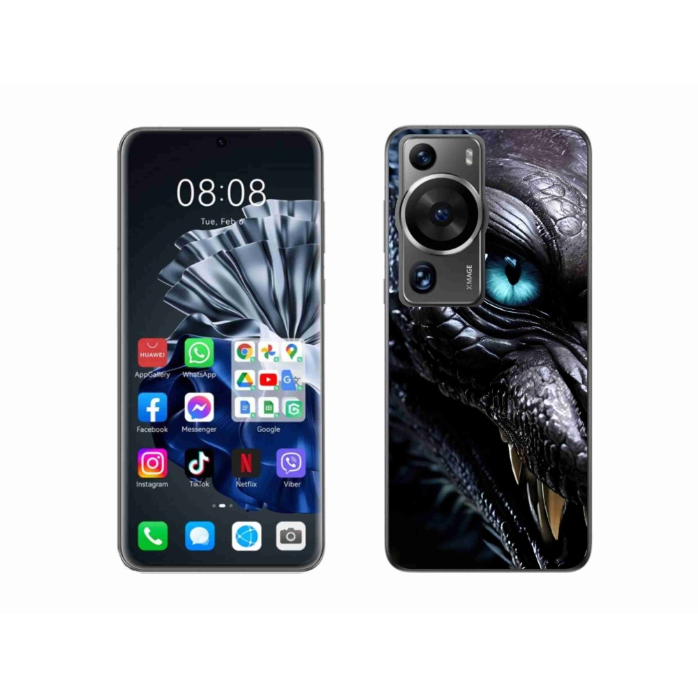 mmCase gél tok a Huawei P60 Pro-hoz – sárkányos mintával