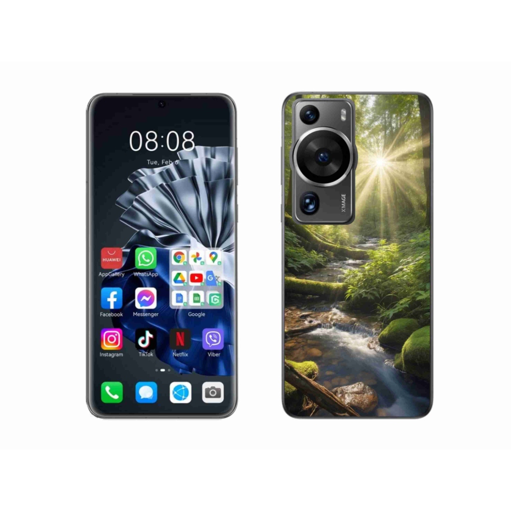 Zselés borítás mmCase a Huawei P60 Pro-n - az erdő mélysége
