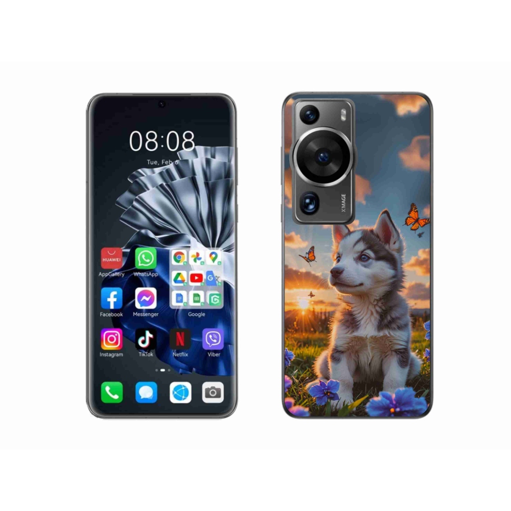 mmCase gél tok a Huawei P60 Pro-hoz – husky naplementekor