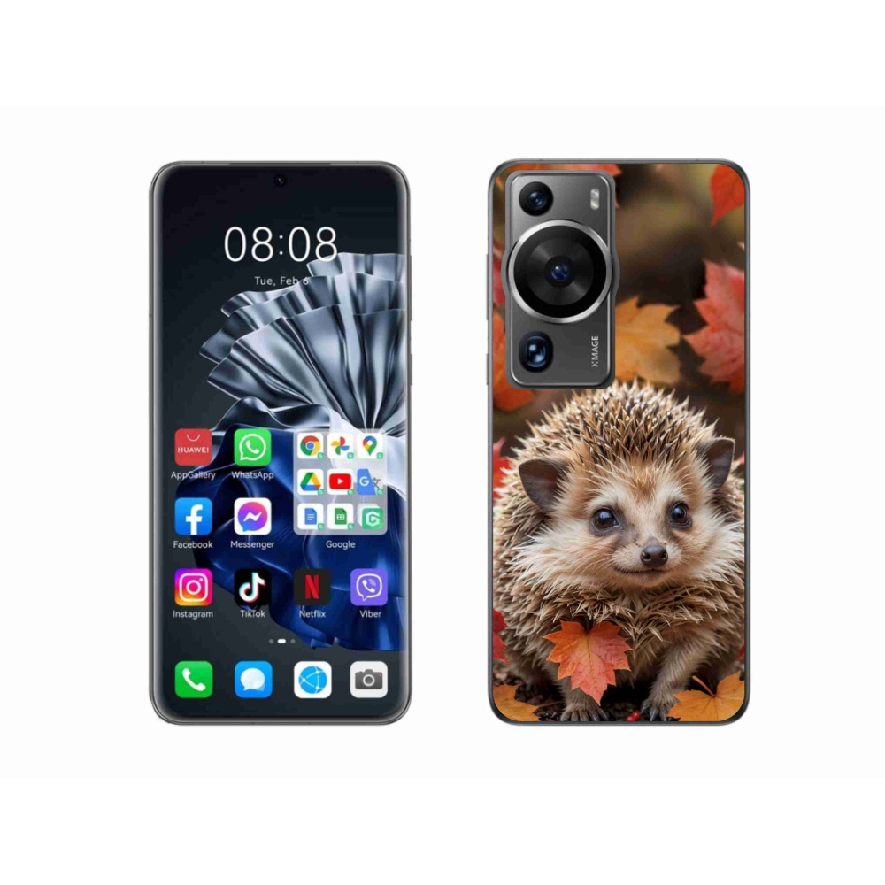 mmCase gél tok a Huawei P60 Pro-hoz – sündisznó a levelek között