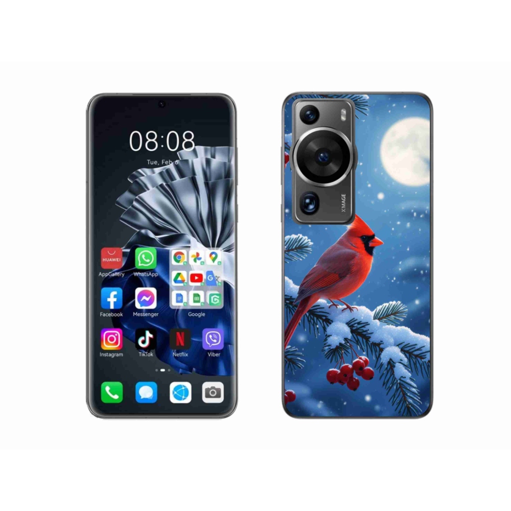 mmCase gél tok a Huawei P60 Pro-hoz – bíborvörös