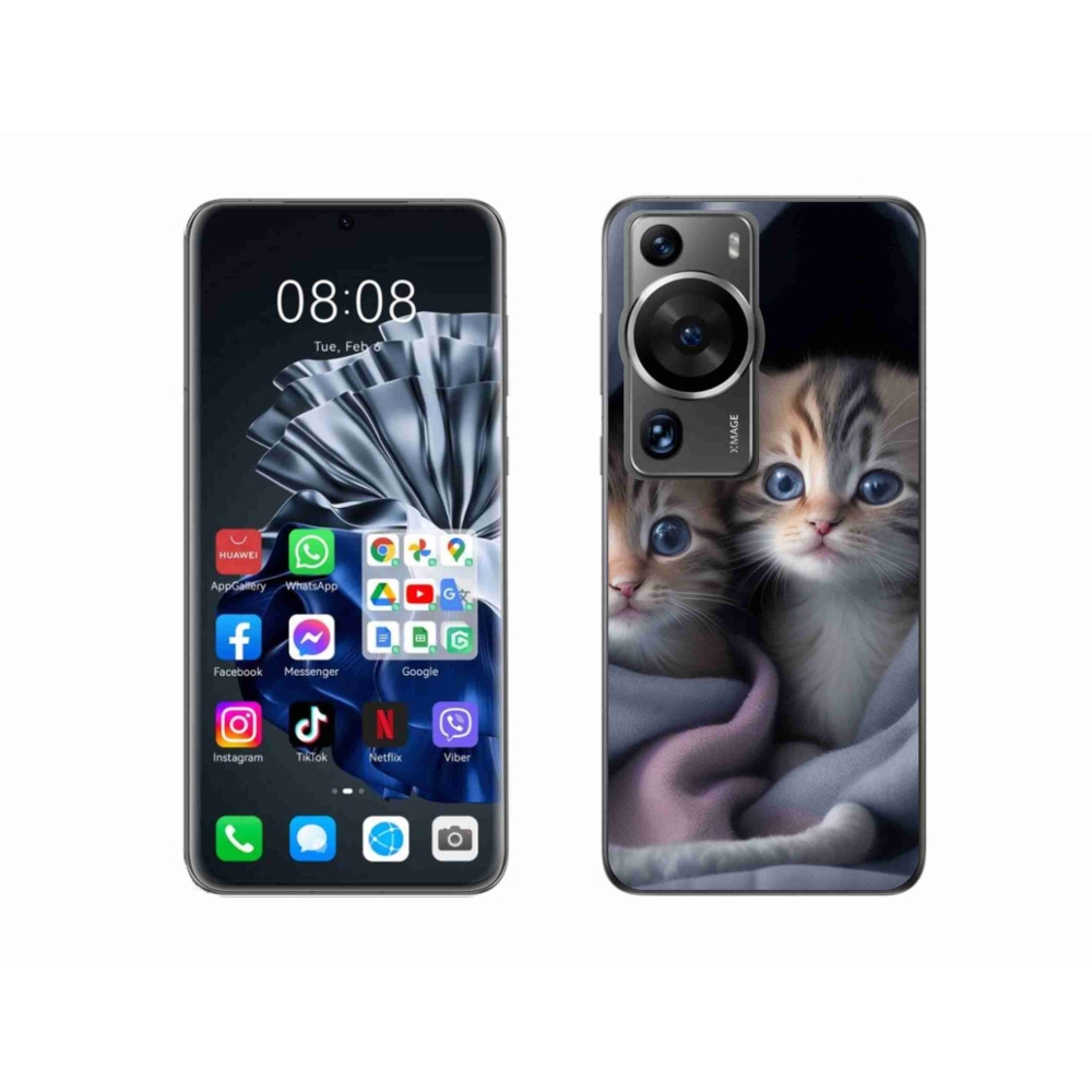 Gél borítás mmCase a Huawei P60 Pro készülékhez - cat duo 2
