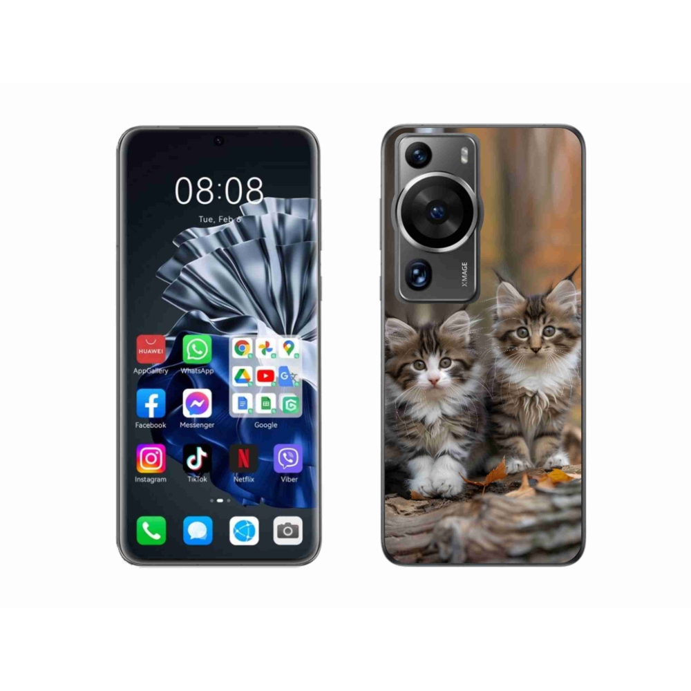 mmCase gél tok a Huawei P60 Pro-hoz – macska duó 3