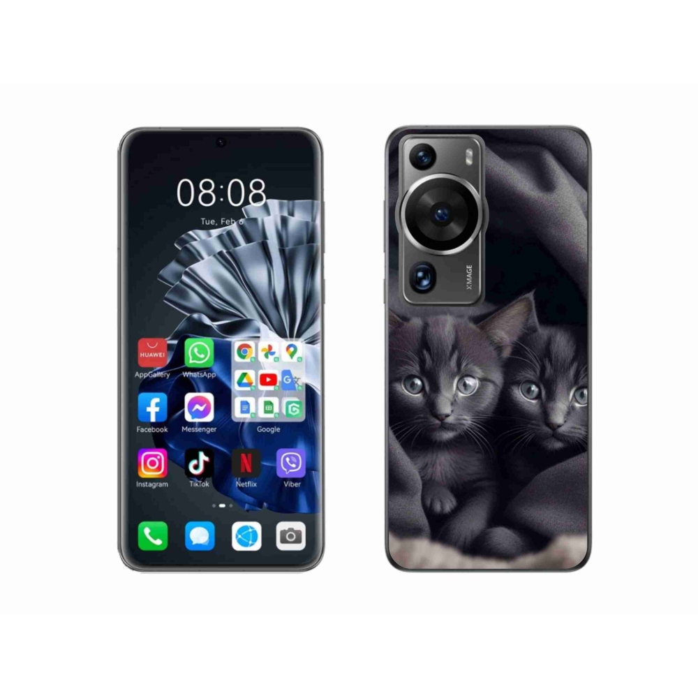 Gél borítás mmCase a Huawei P60 Pro készülékhez - cat duo