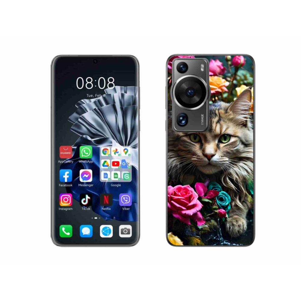 Gél borítás mmCase a Huawei P60 Pro készülékhez - macskaszem nézet 2