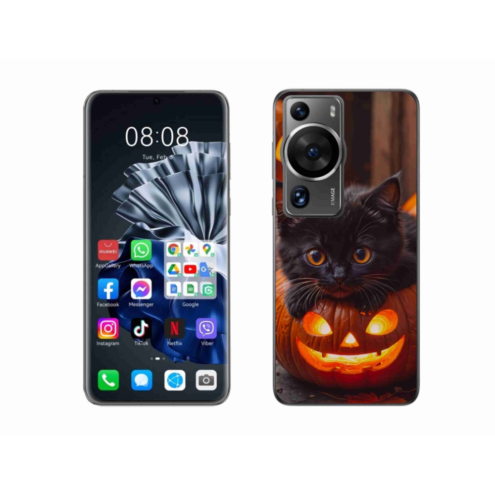Gél borítás mmCase a Huawei P60 Pro készülékhez - cica és tök