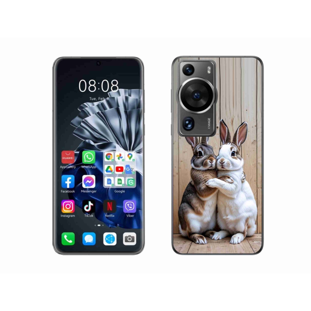 mmCase gél tok a Huawei P60 Pro-hoz – nyúlpár