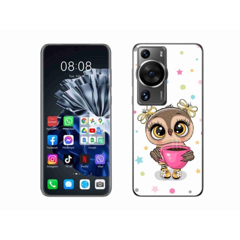 Gél borítás mmCase a Huawei P60 Pro készülékhez - rajzfilm bagoly