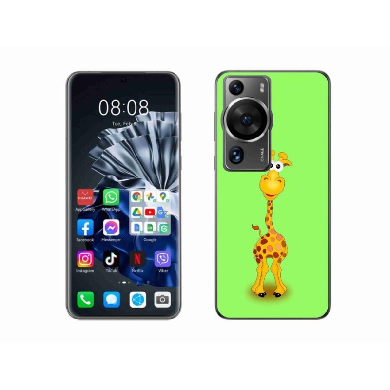 Gél borítás mmCase a Huawei P60 Pro készülékhez - rajzfilm zsiráf