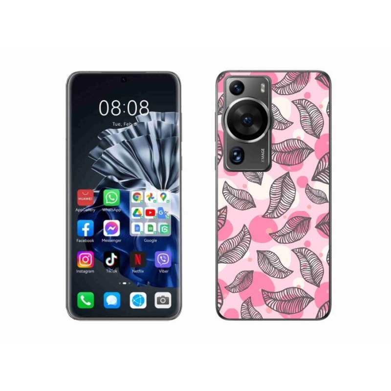 Gél borítás mmCase a Huawei P60 Pro számára - rajzfilmes hulló levelek