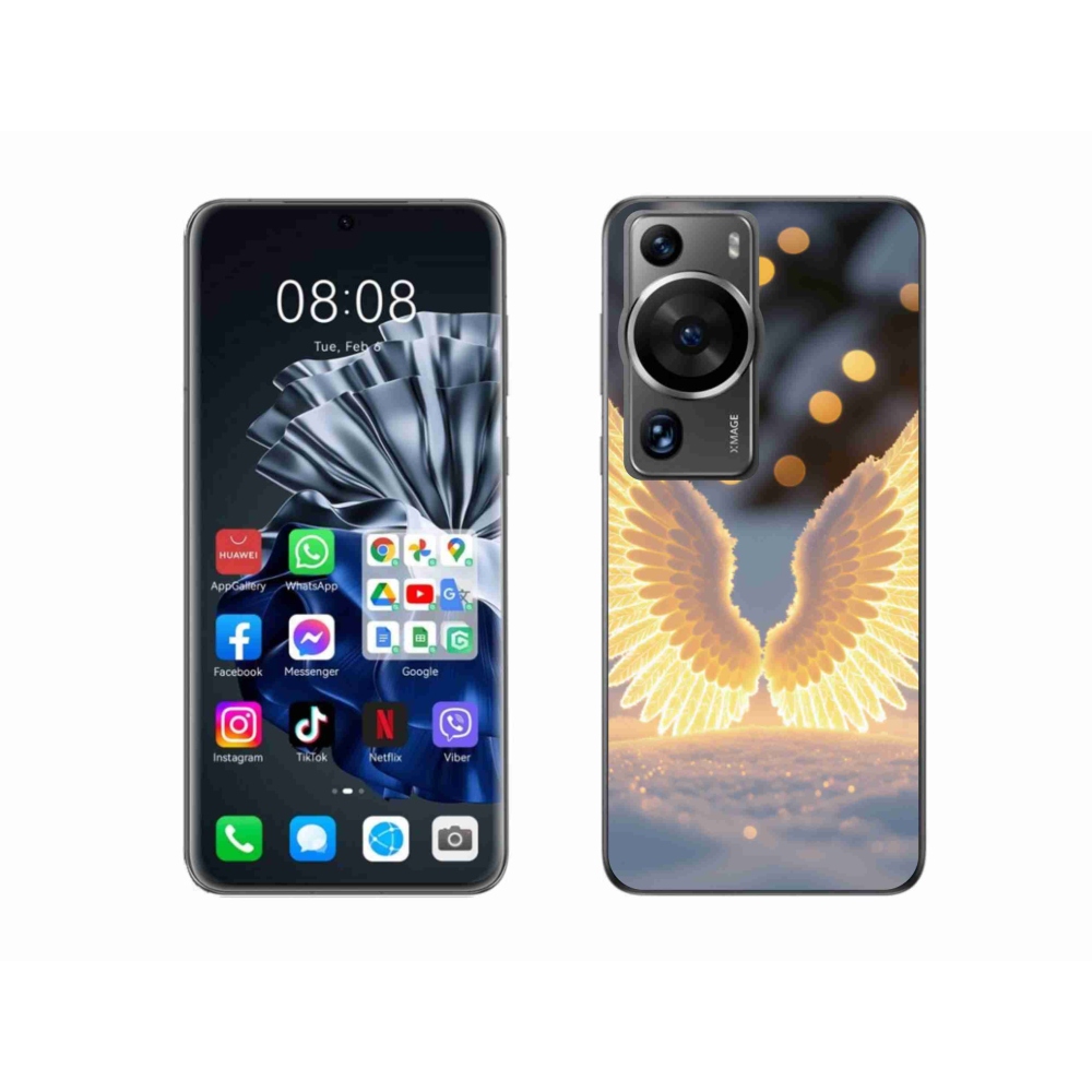 Gél borítás mmCase a Huawei P60 Pro számára - szárnyak