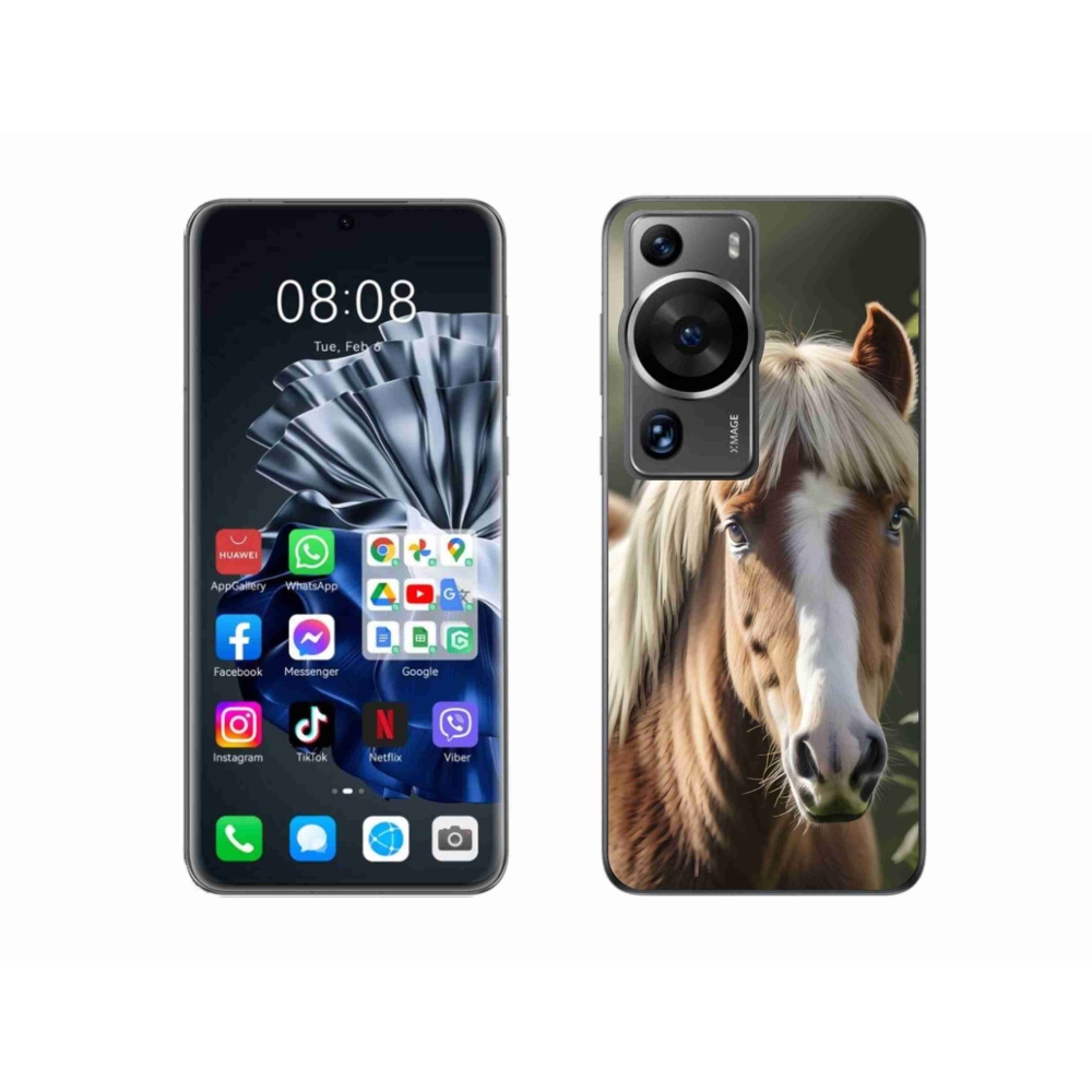 mmCase gél tok a Huawei P60 Pro-hoz – világos sörényű ló