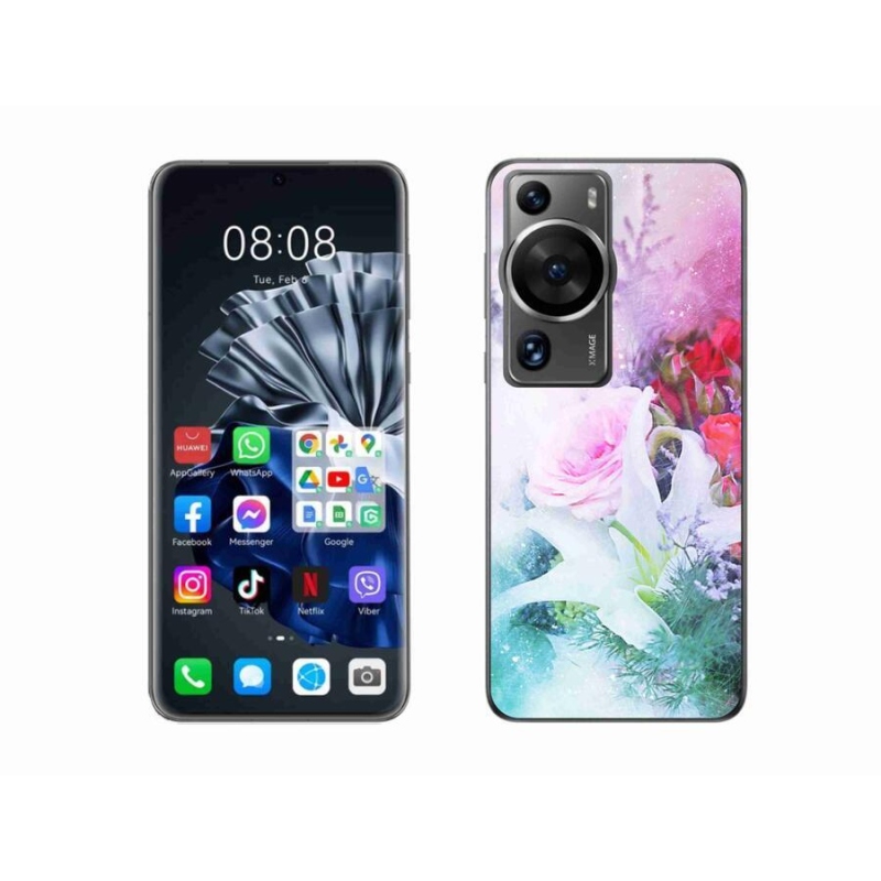 Gél borítás mmCase a Huawei P60 Pro készülékhez - virágok 4