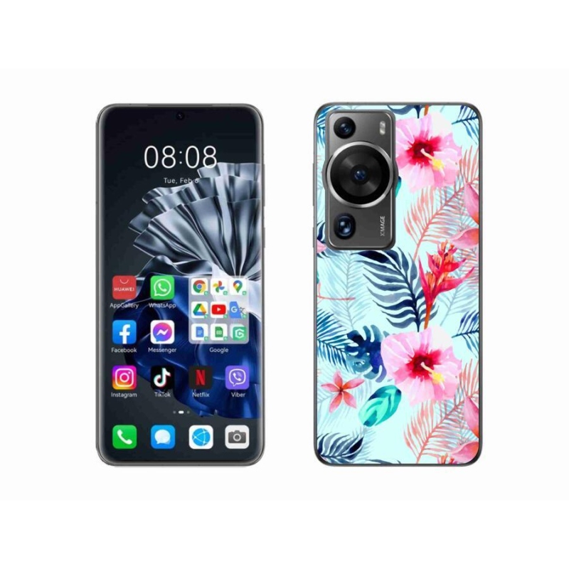 Gél borítás mmCase a Huawei P60 Pro számára - virágok