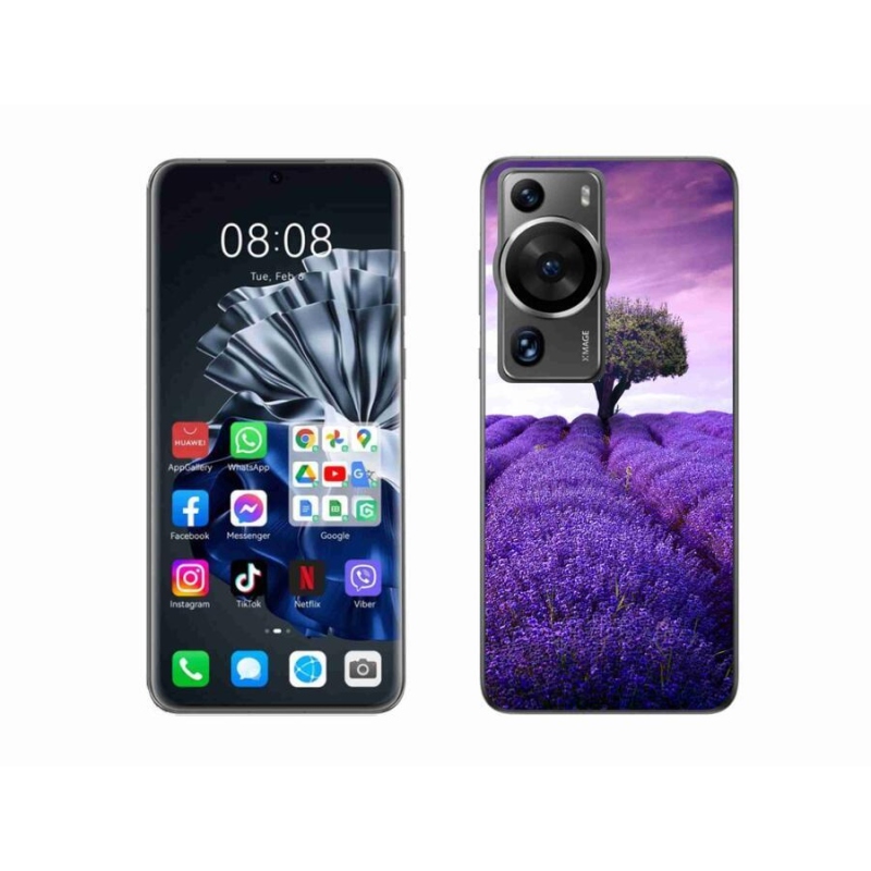 Gél borítás mmCase a Huawei P60 Pro készülékhez - levendula rét