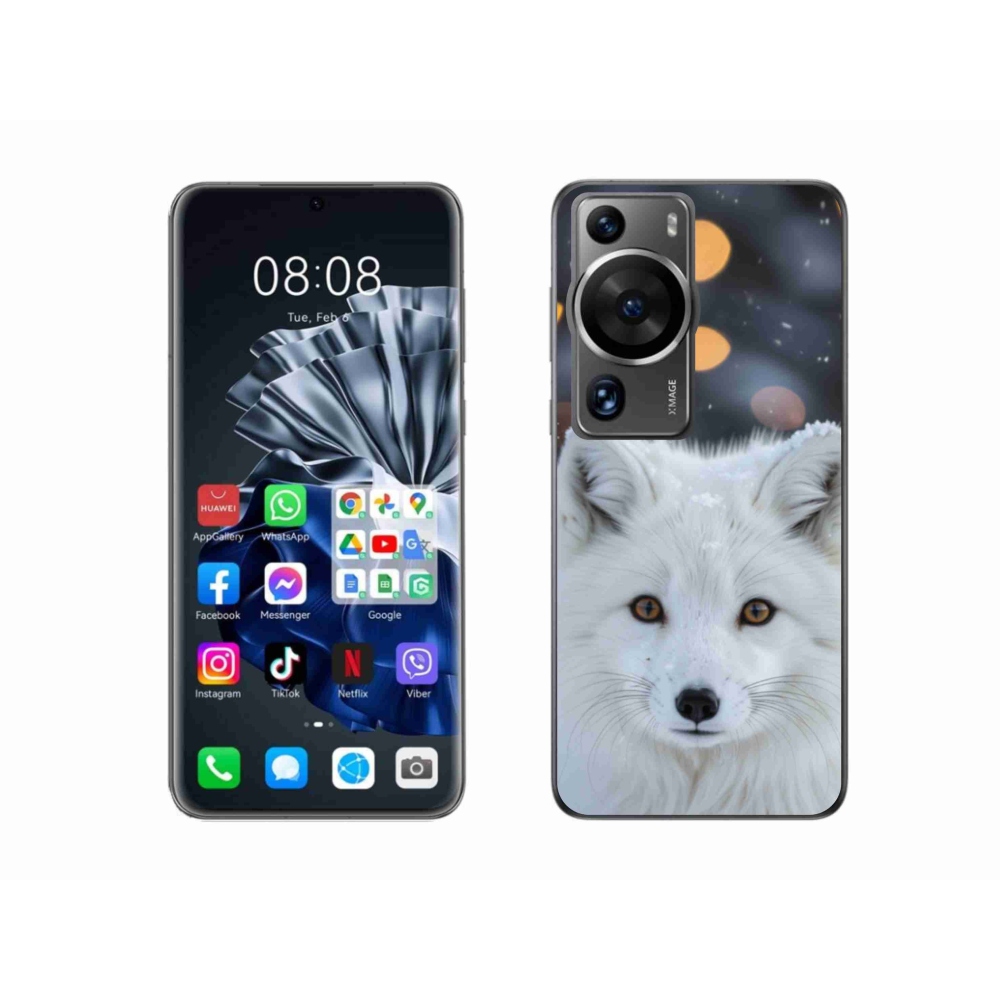 Gél borítás mmCase a Huawei P60 Pro készülékhez - polár róka