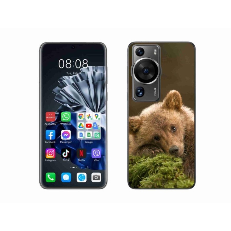 Gél borítás mmCase a Huawei P60 Pro számára - medve