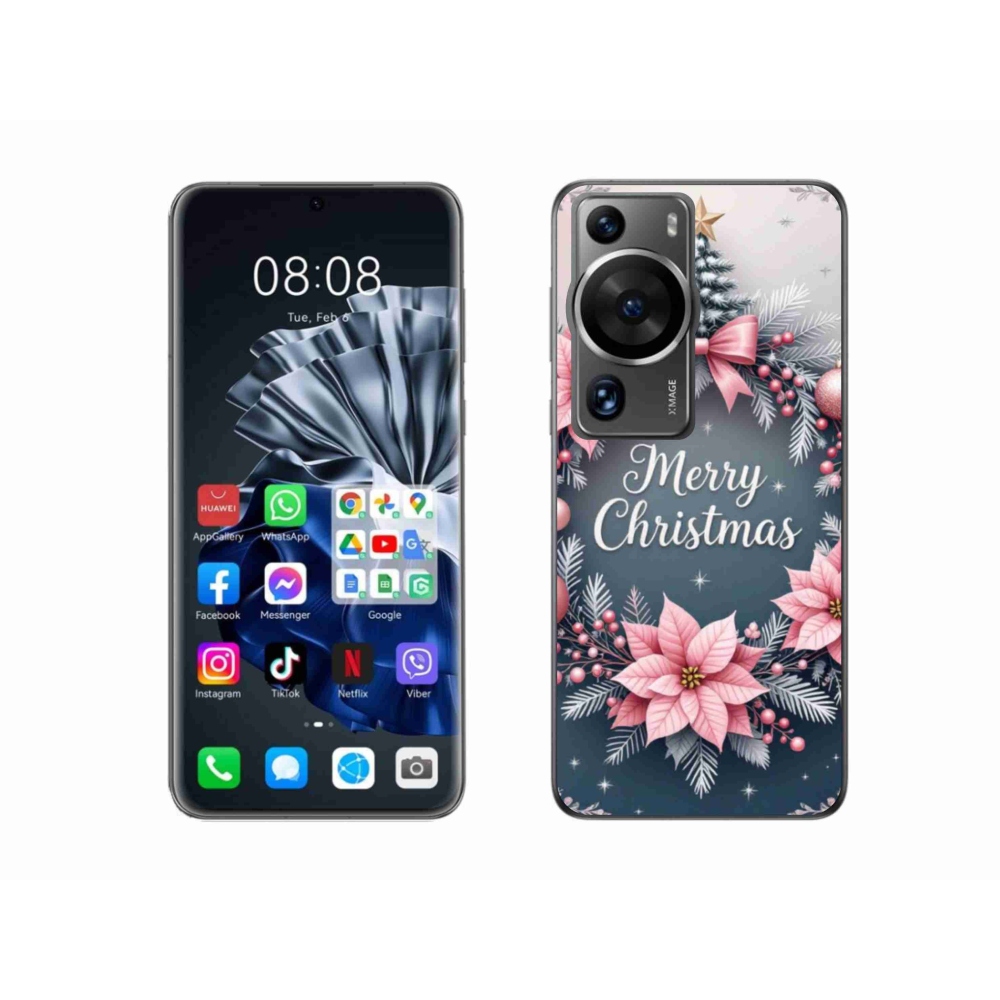 Gél borítás mmCase a Huawei P60 Pro számára - boldog karácsonyt!