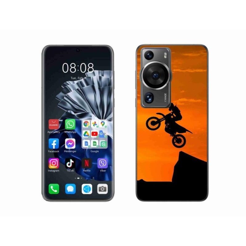 Gél borítás mmCase a Huawei P60 Pro-hoz - motocross