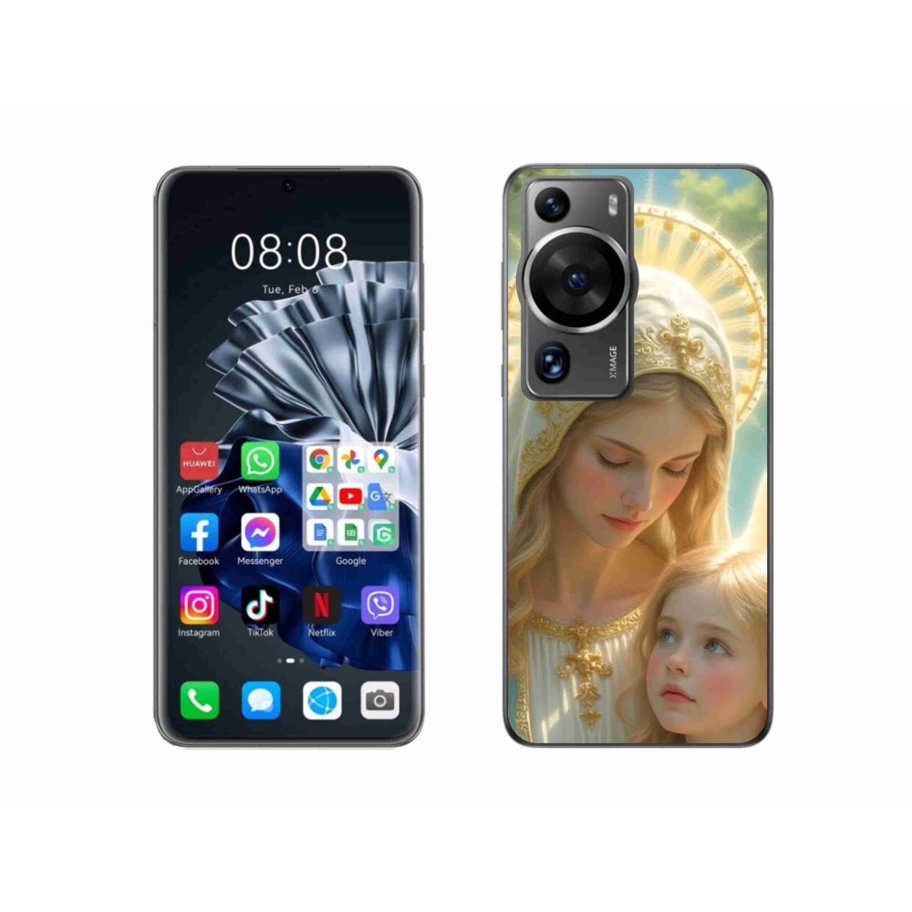 Gél borító mmCase a Huawei P60 Pro számára - vallási téma 2