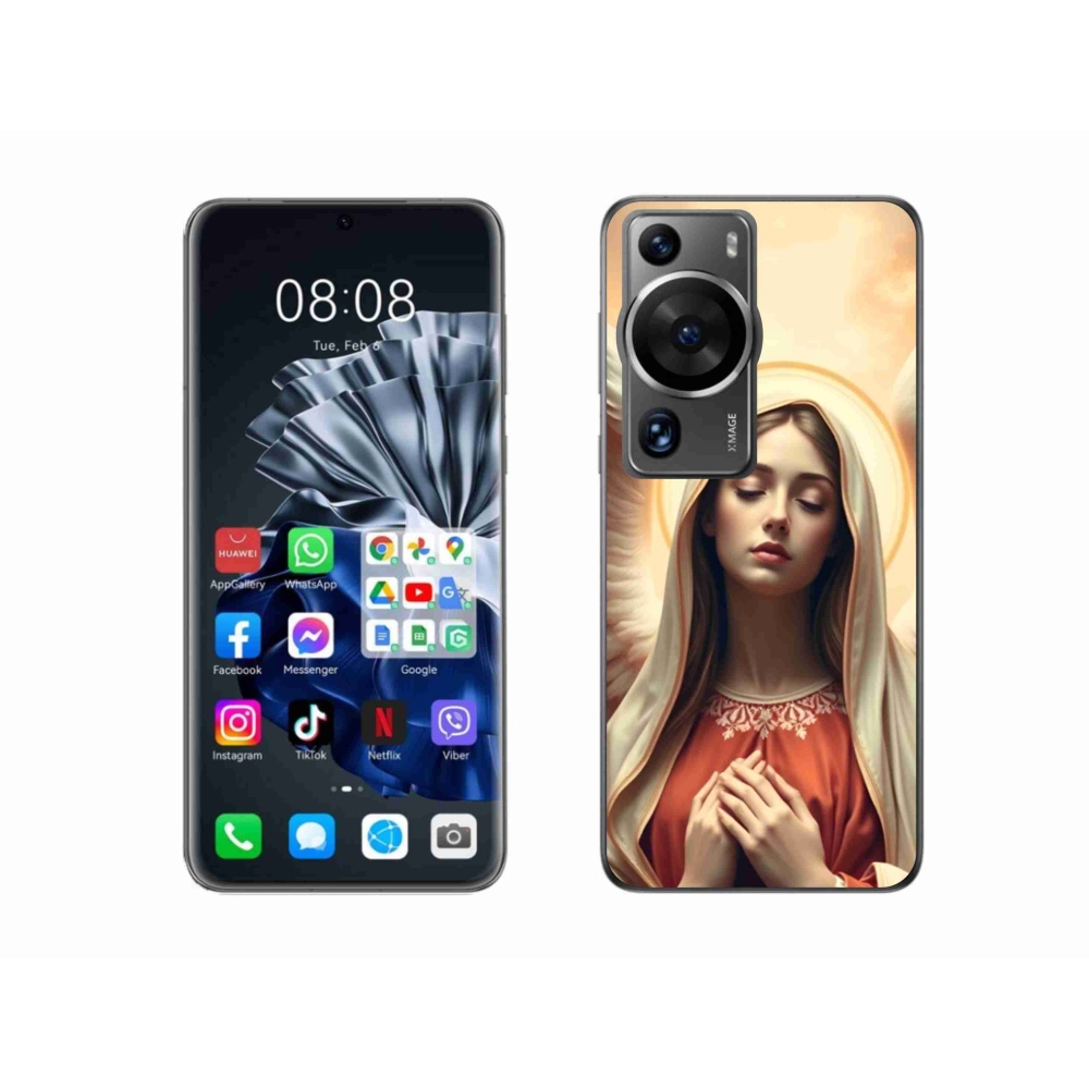 Gél borító mmCase a Huawei P60 Pro számára - vallási téma