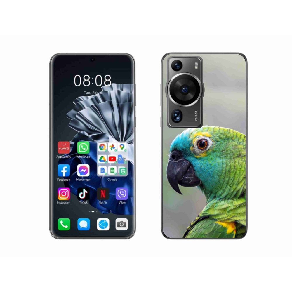 Gél borítás mmCase a Huawei P60 Pro készülékhez - papagáj amazon