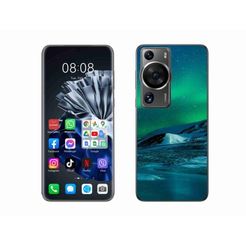 Gél borítás mmCase a Huawei P60 Pro készülékhez - aurora borealis