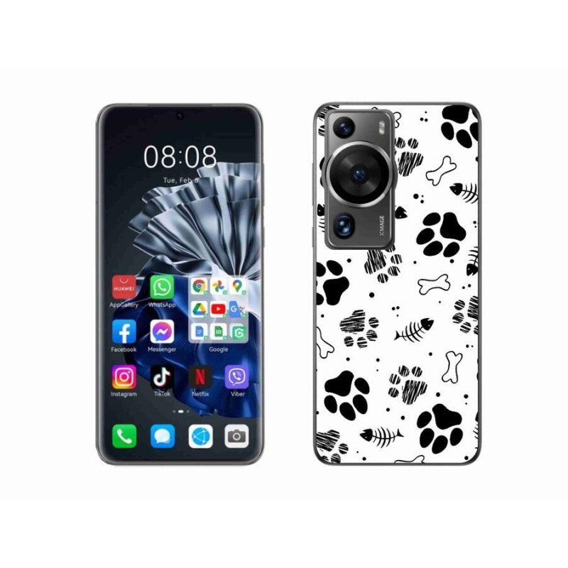 Gél borítás mmCase a Huawei P60 Pro készülékhez - kutyamancsok 1
