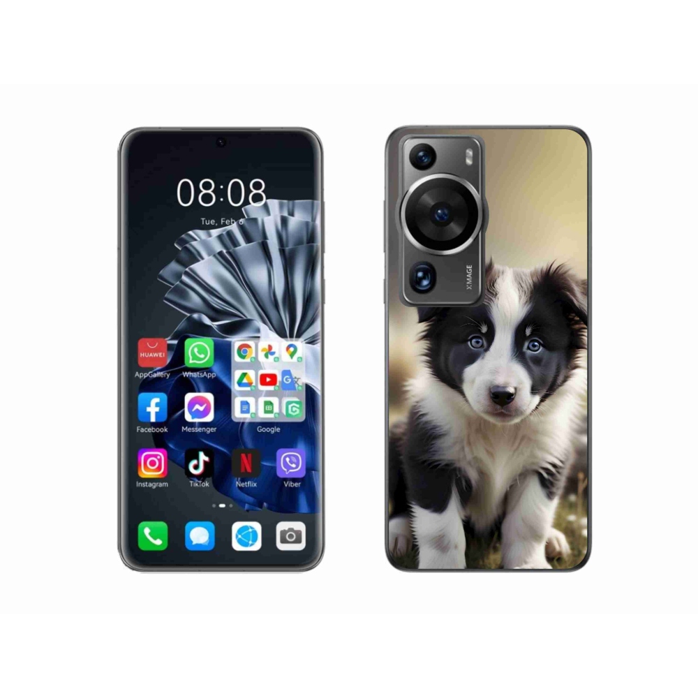 mmCase gél tok a Huawei P60 Pro-hoz – aranyos border collie