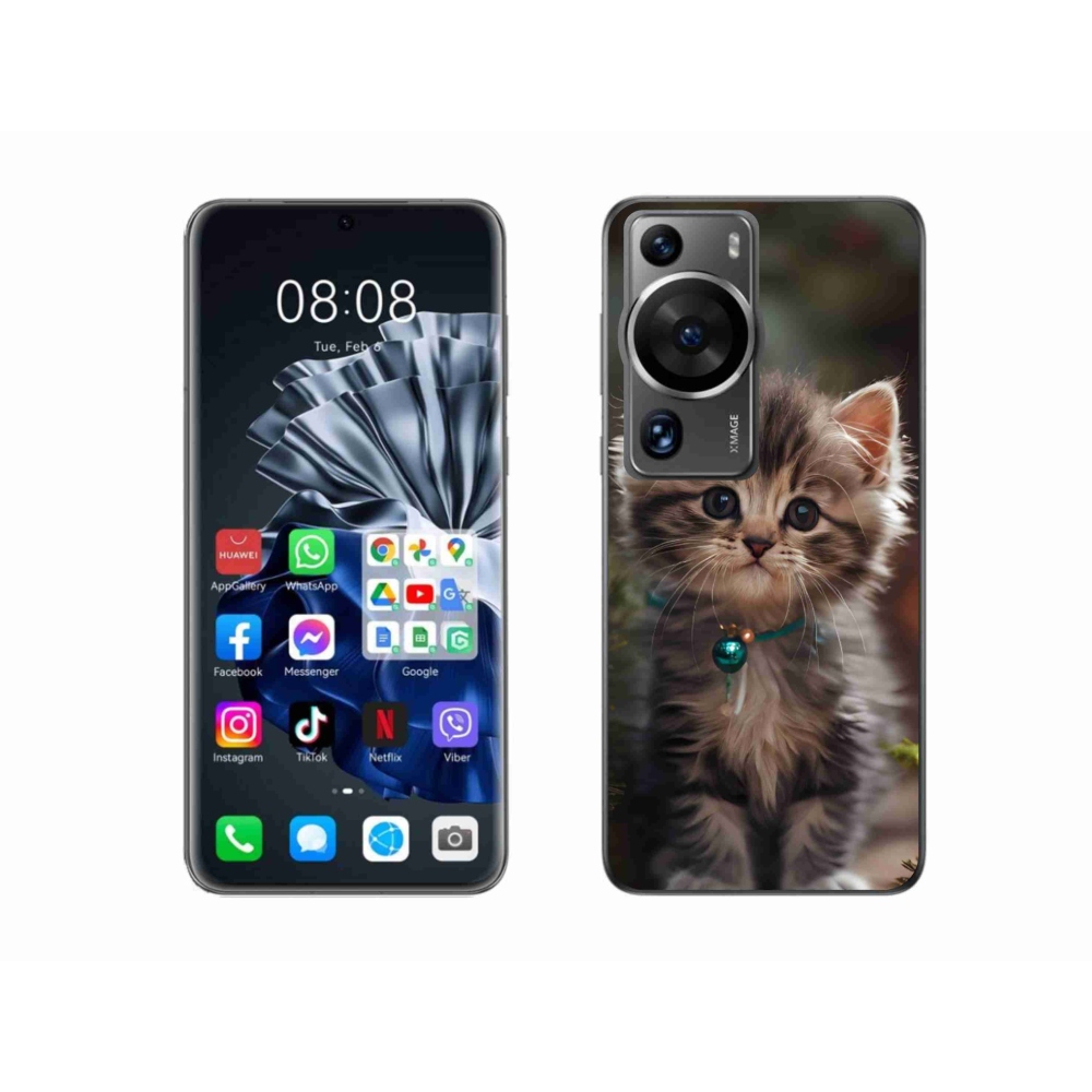 mmCase gél tok a Huawei P60 Pro-hoz – aranyos cica 11