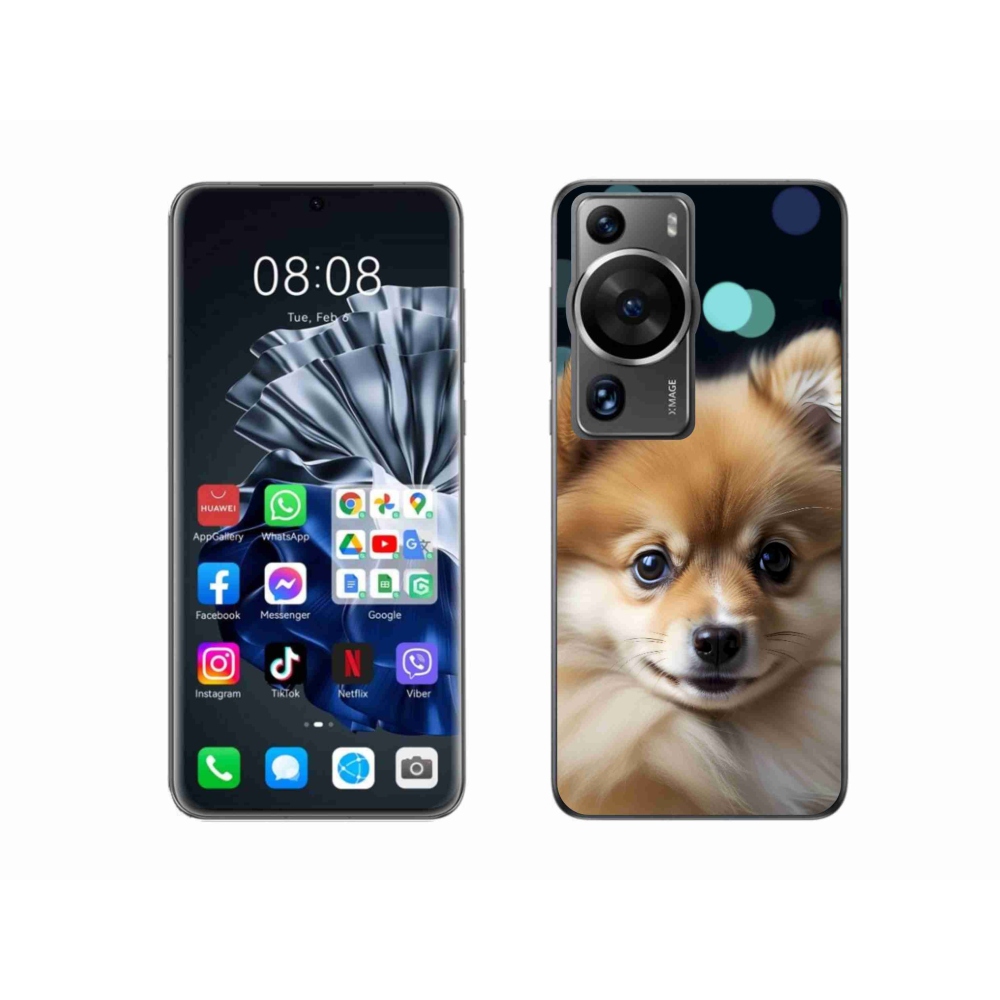 mmCase gél tok a Huawei P60 Pro-hoz – aranyos pomerániai